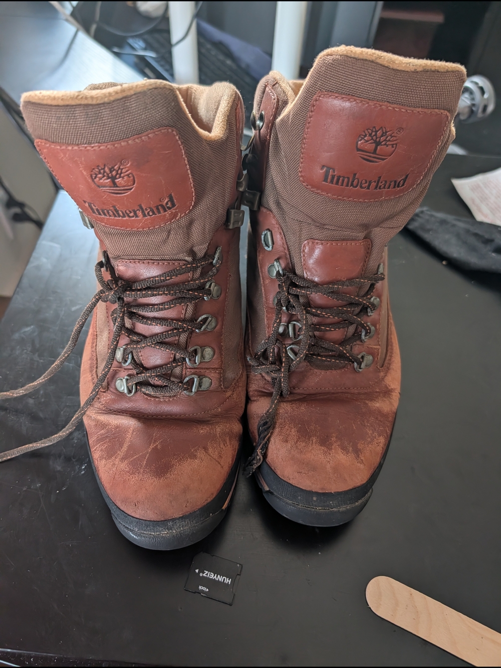 Timberland Men's Rust Brown Leather Lace-Up Hiking Boots